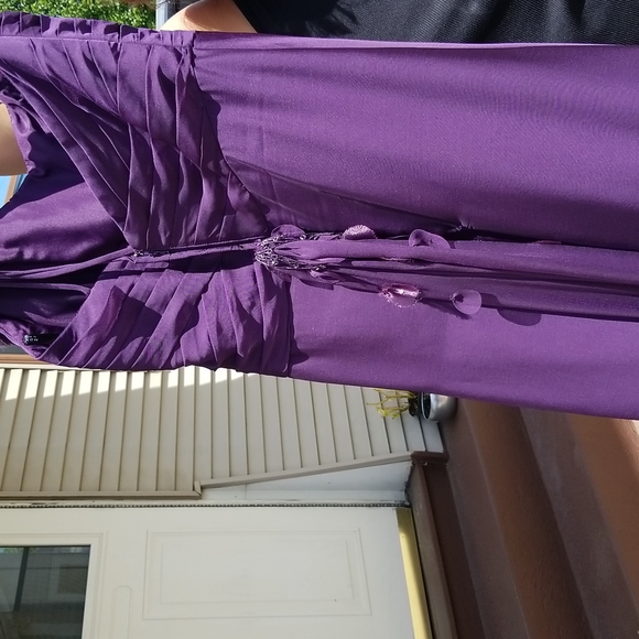 purple fancy gown full length - Picture 4 of 6